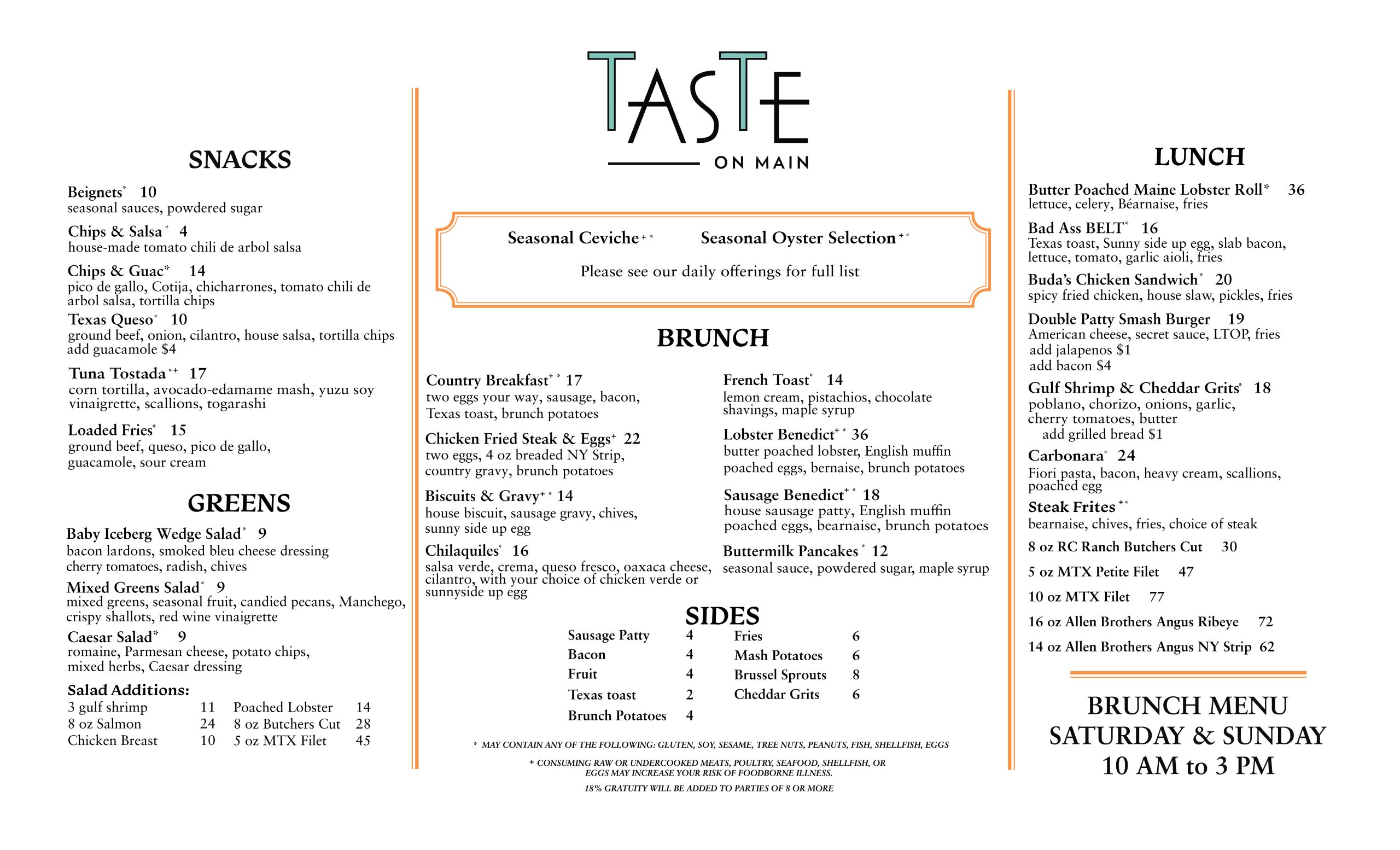 Taste BRUNCH 4.24.26